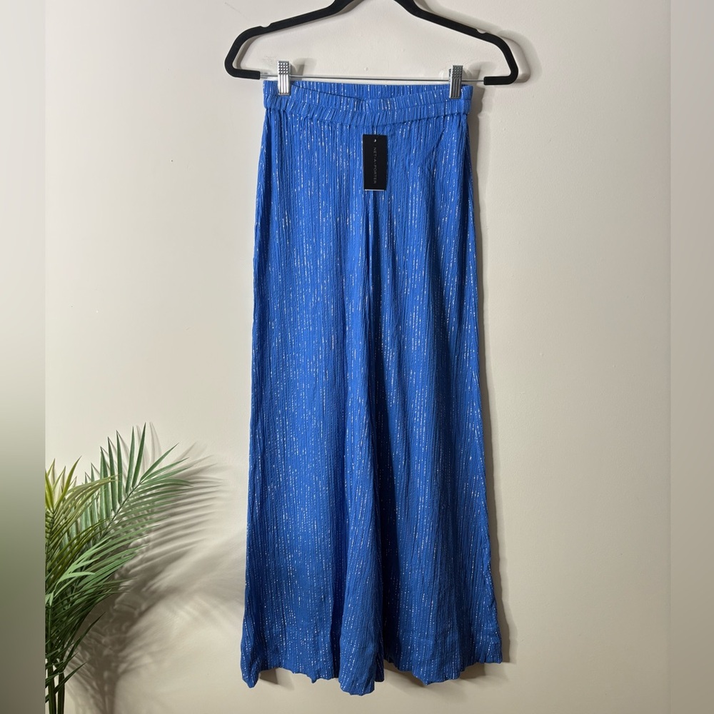 Suzi Kondi Blue Wide Leg Pants - Picture 2 of 6
